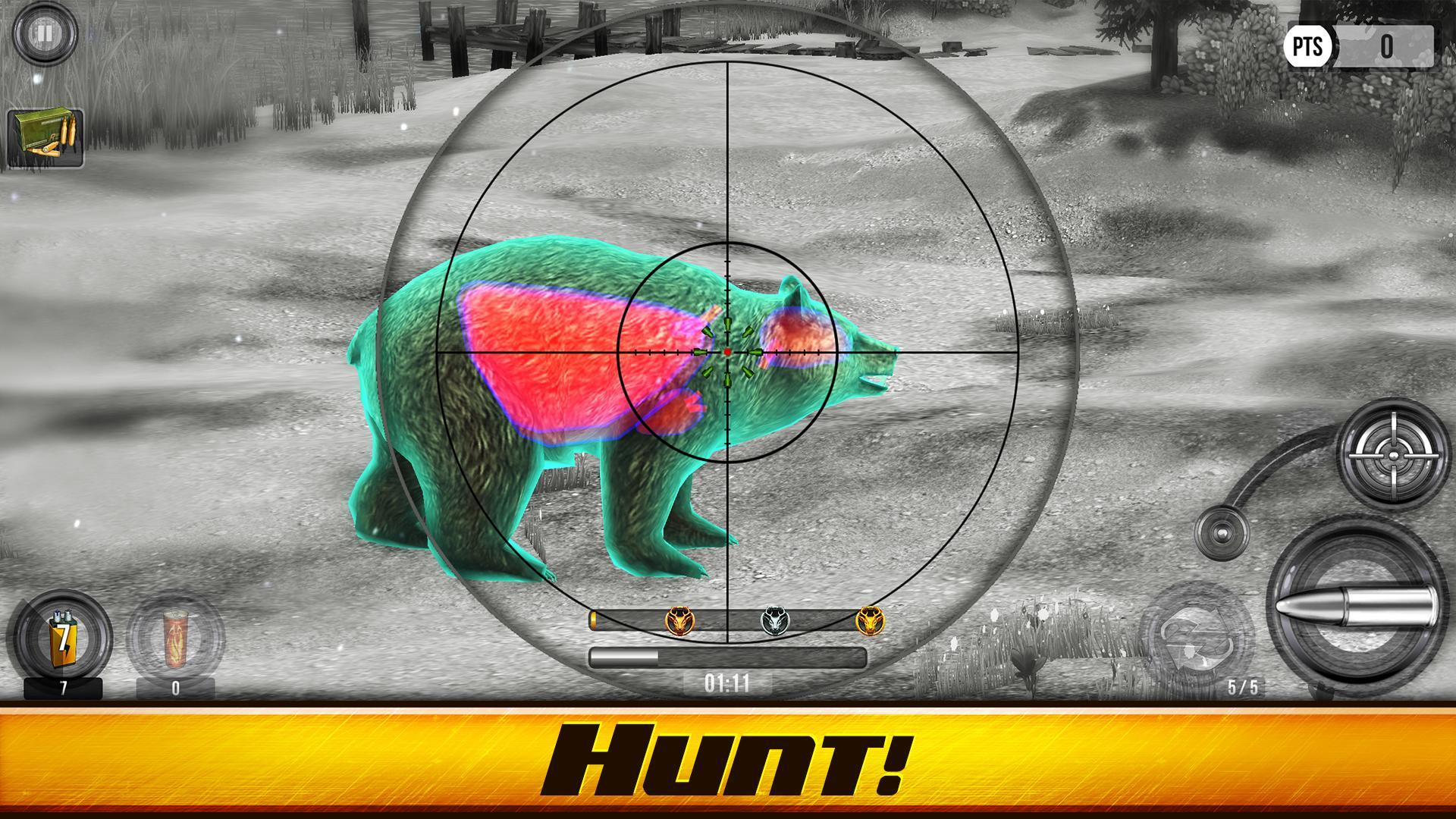 Screenshot 1 of Wild Hunt: ហ្គេមម៉ាញ់ 3D 1.568