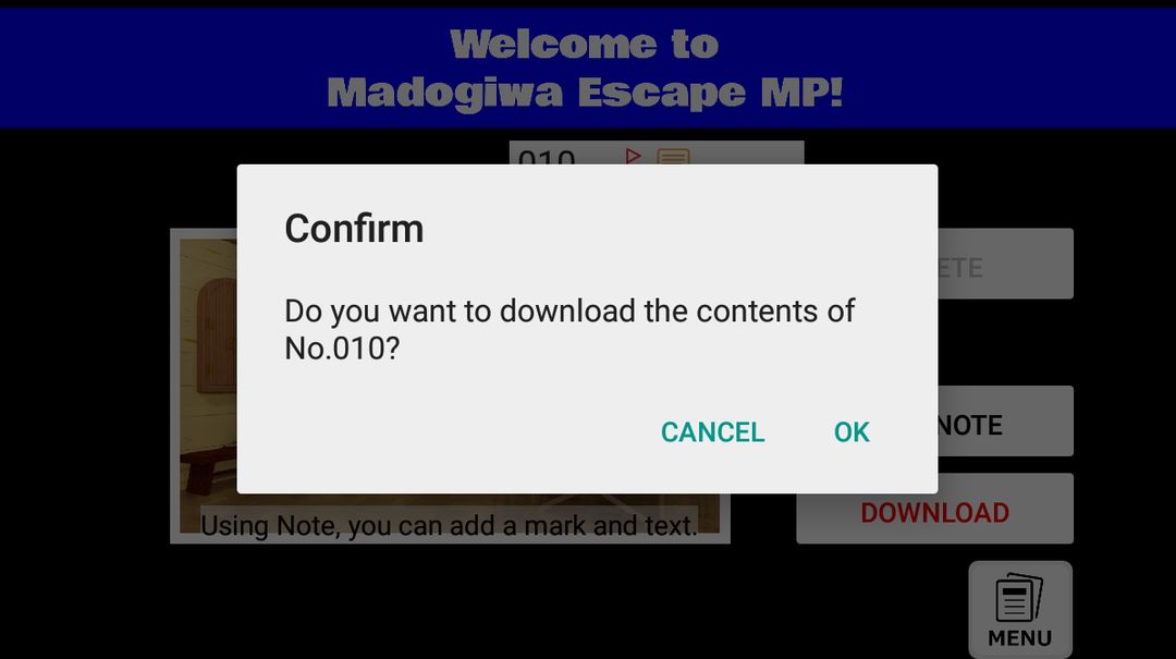 Screenshot of Portal of Madogiwa Escape MP
