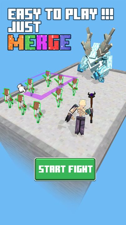 Screenshot 1 of Слияние динозавров: блочный бой 1.2.0