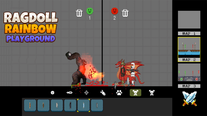 Rainbow Battle Simulation 게임 스크린샷