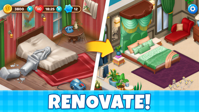 Manor Cafe: Match 3 Puzzle ภาพหน้าจอเกม