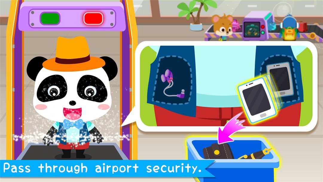 Screenshot of Baby Panda's Airport