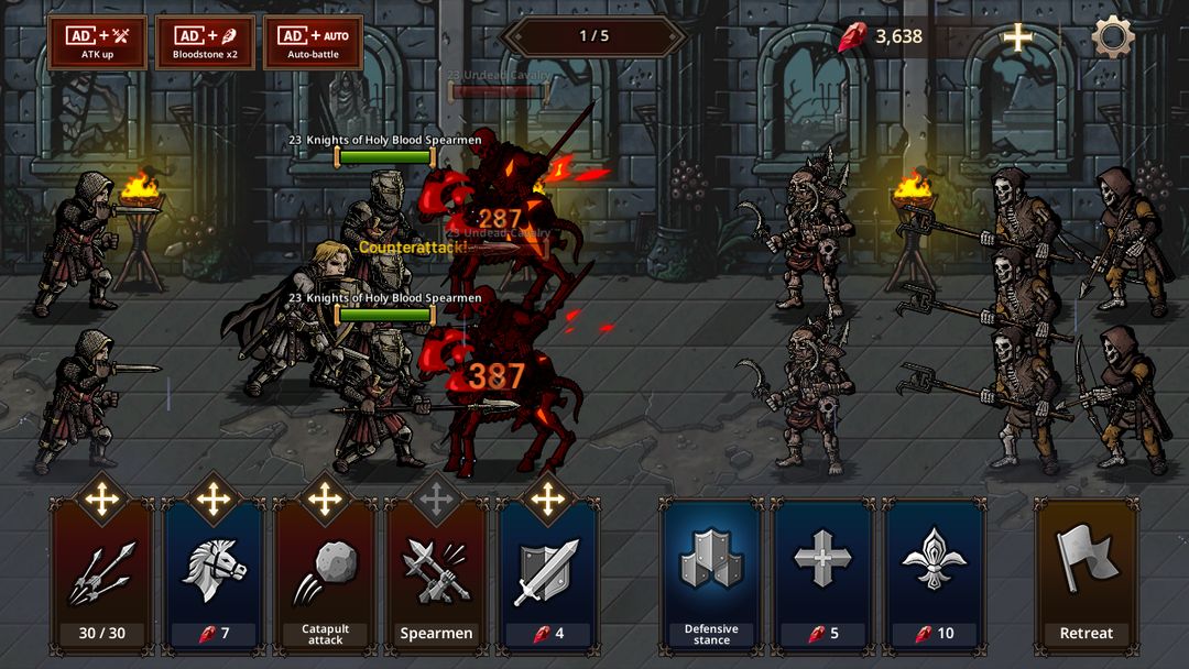 Screenshot of King's Blood: The Defense