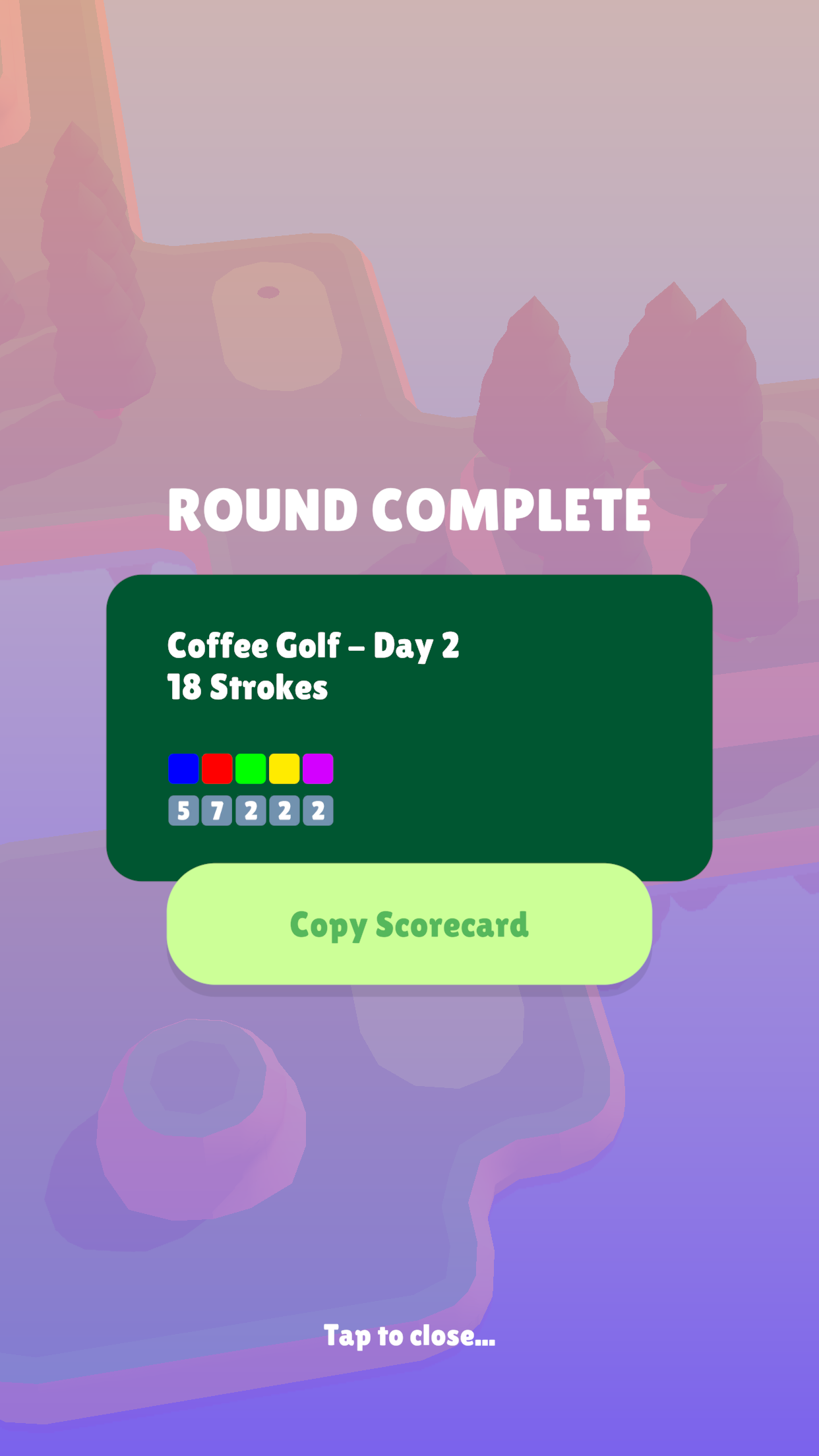 Screenshot of Coffee Golf