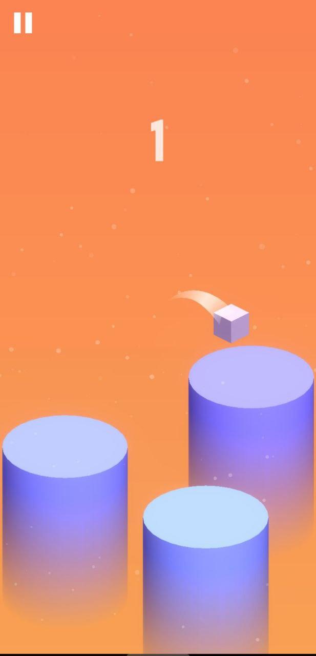 Bouncy Cube: Jumping Journey Game Screenshot