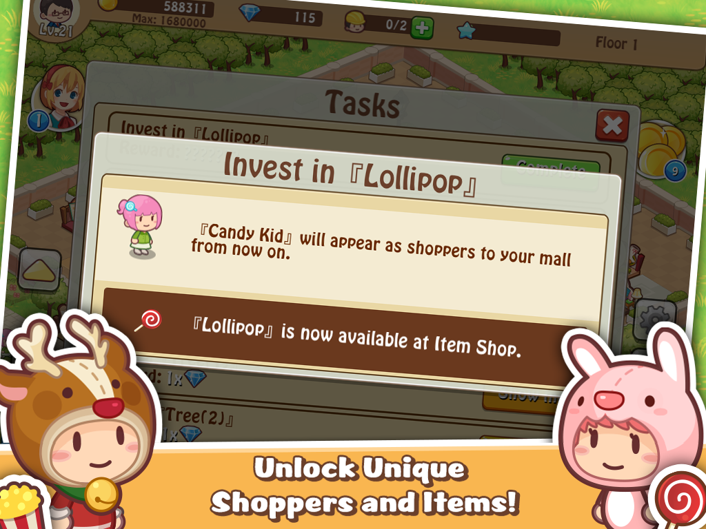 Happy Mall Story: Sim Game Game Screenshot