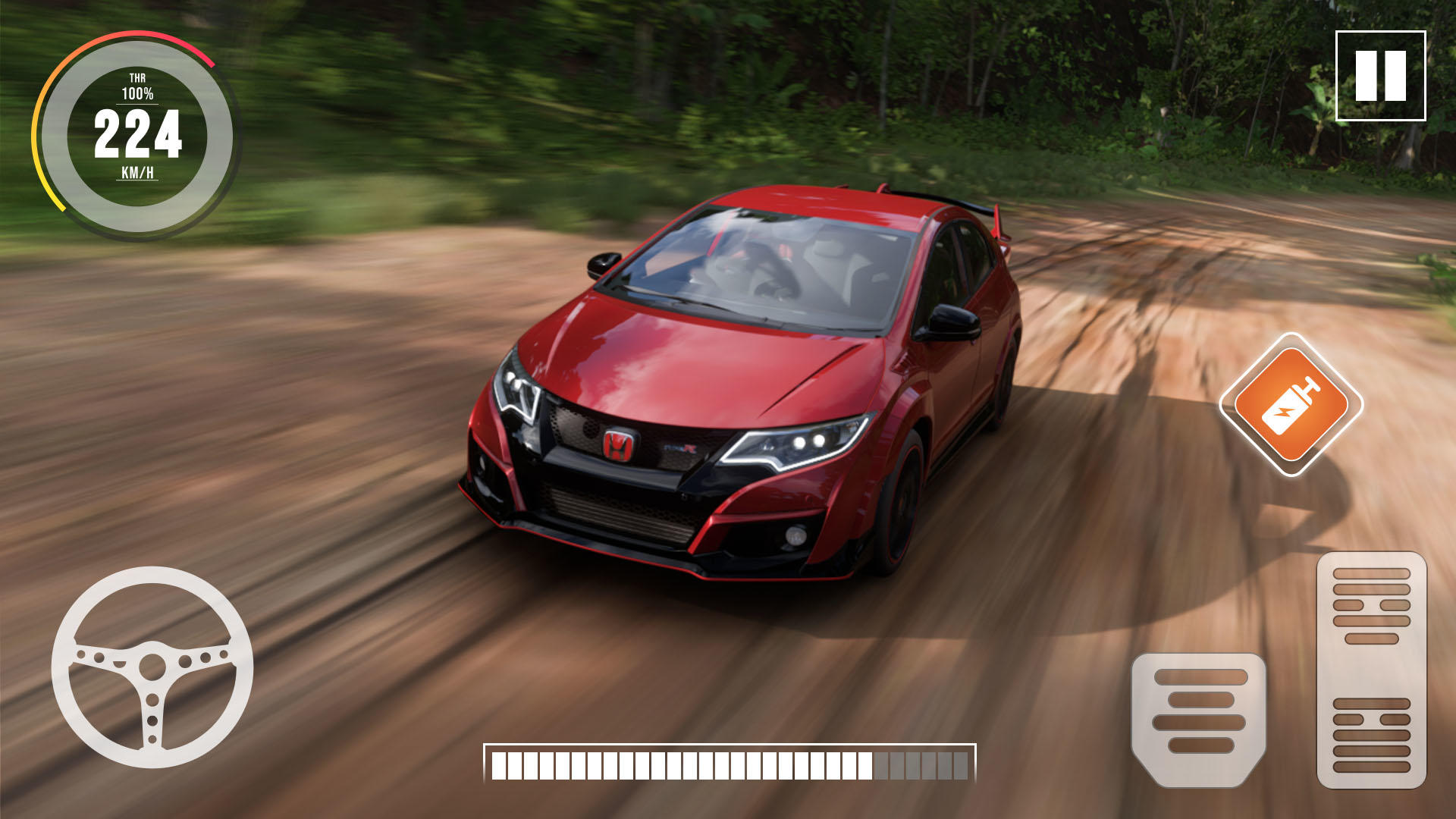Driving Honda Civic: Drift Max Game Screenshot