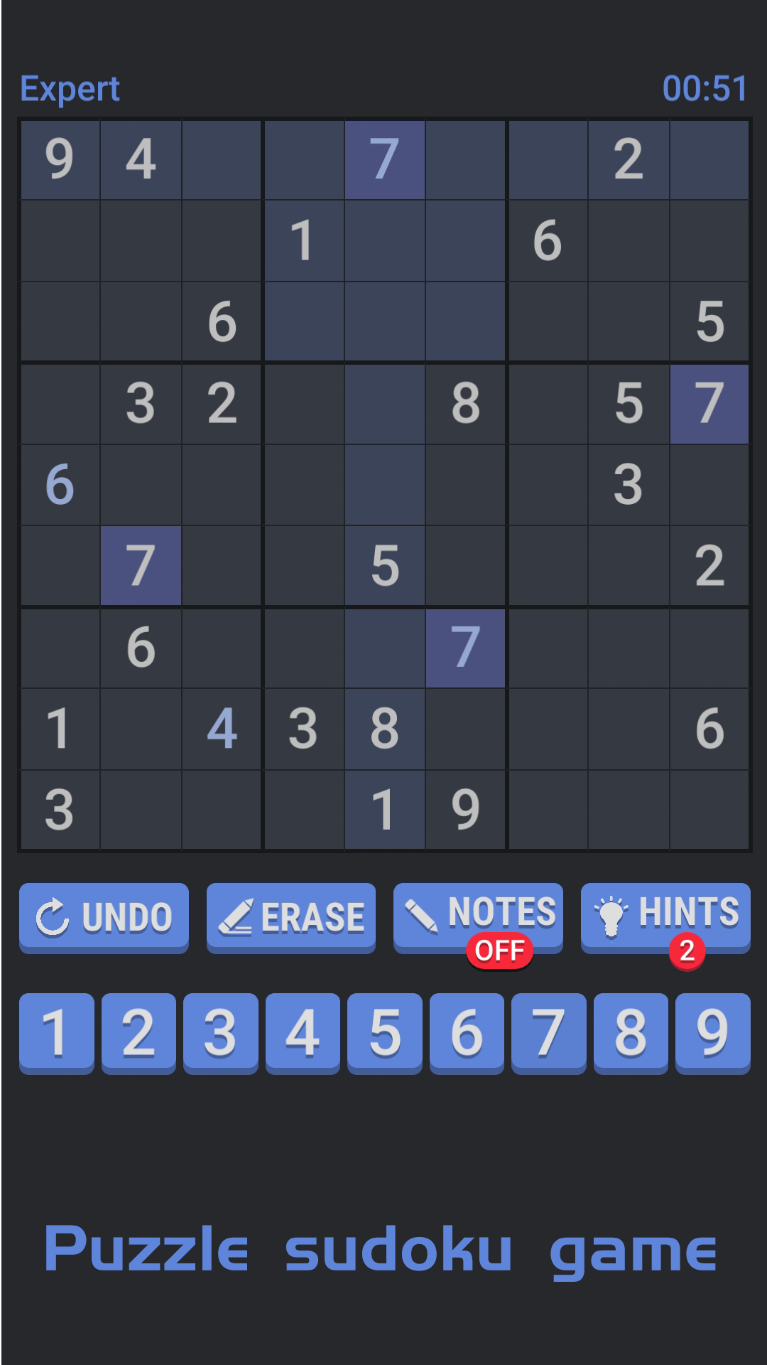 Screenshot 1 of Sudoku Master - လူကြိုက်များသောနံပါတ် ပဟေဋ္ဌိဂိမ်းများ 1.0