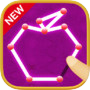 一筆書きゲーム!無料パズルで脳トレしよう!いっぴつがきです!