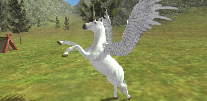 Banner of Flying Unicorn Simulator Free 2