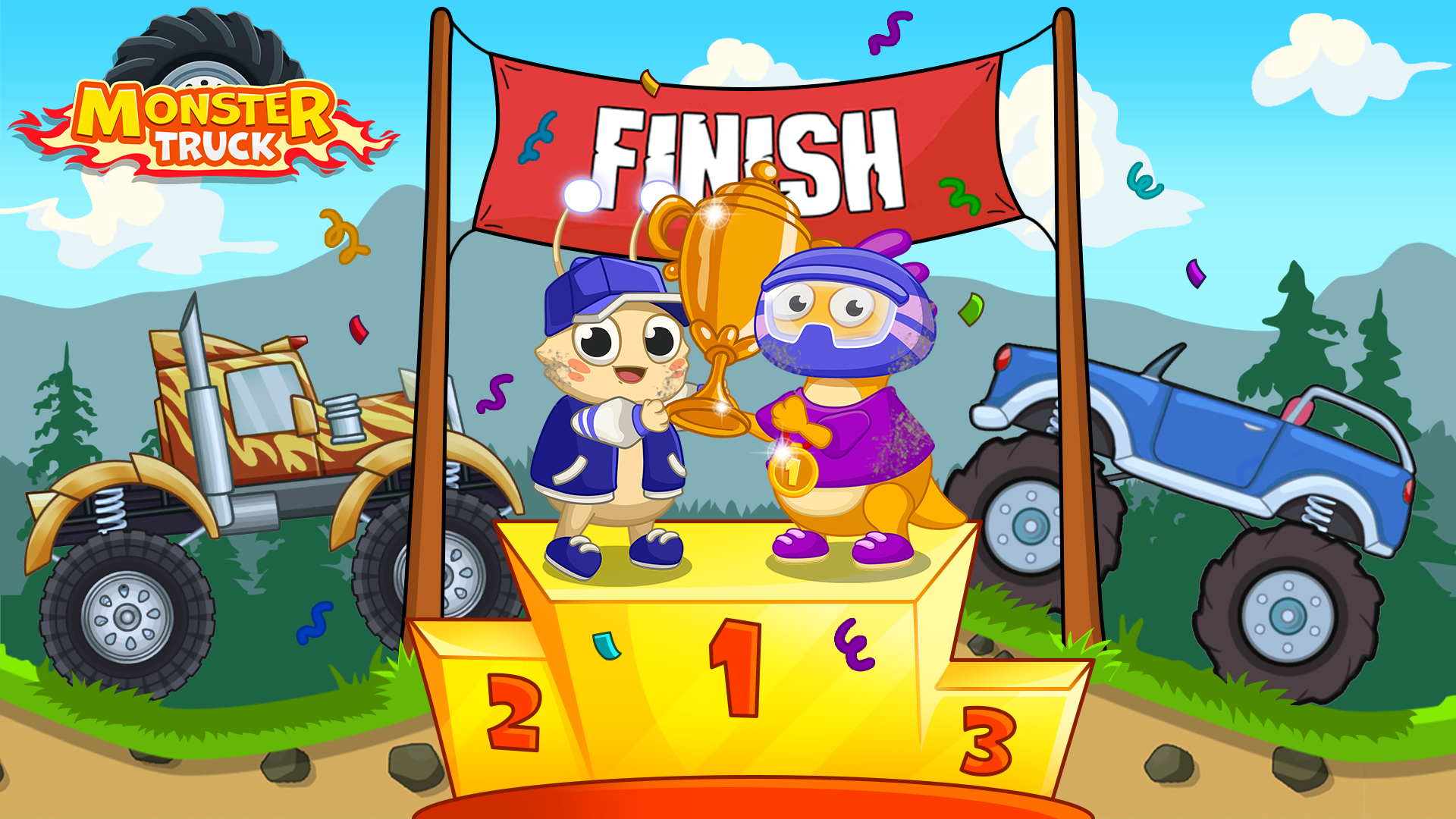 MonMon & Ziz: Kids Car Racing ภาพหน้าจอเกม
