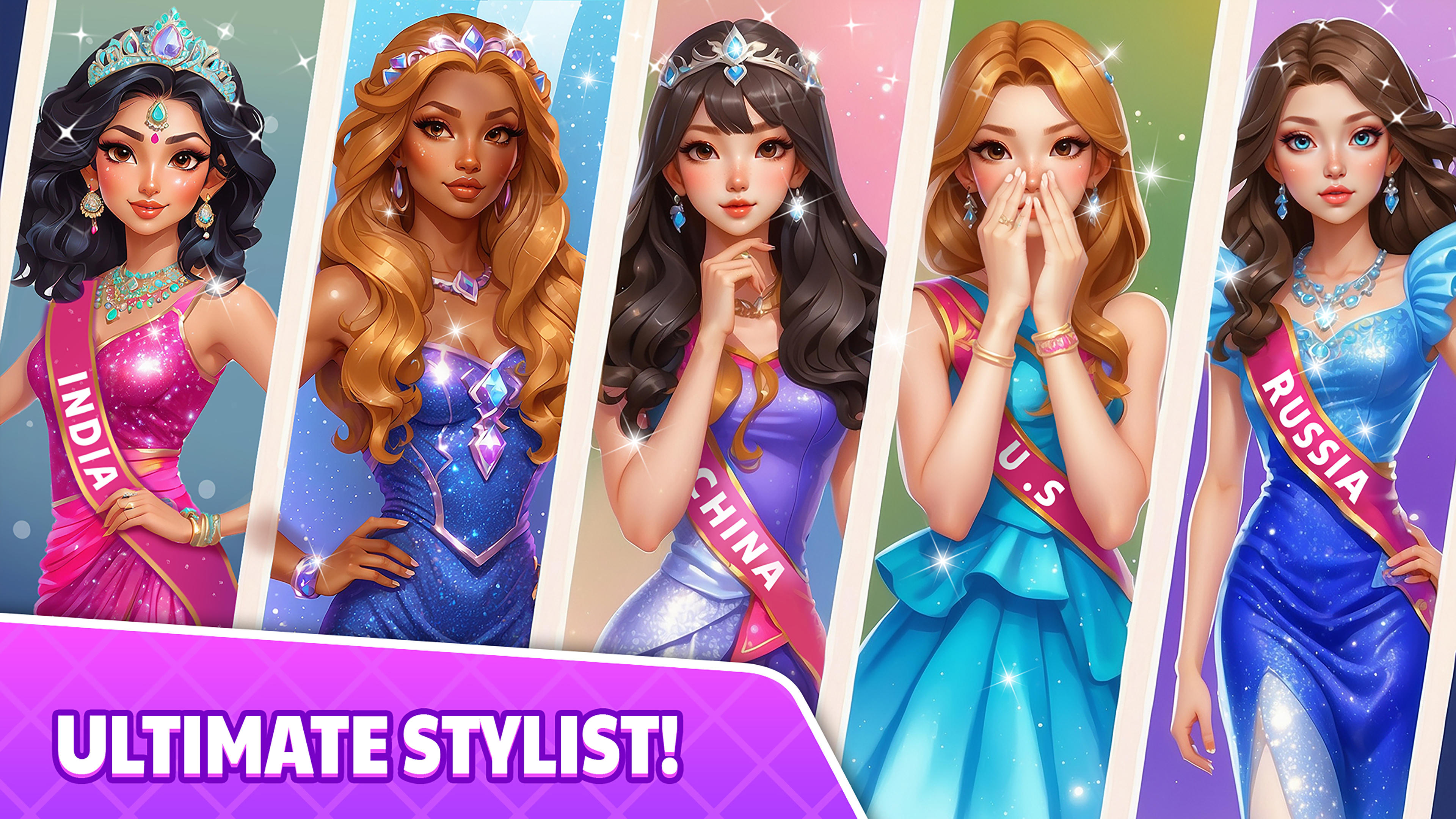 Miss World Dressup Games Game Screenshot
