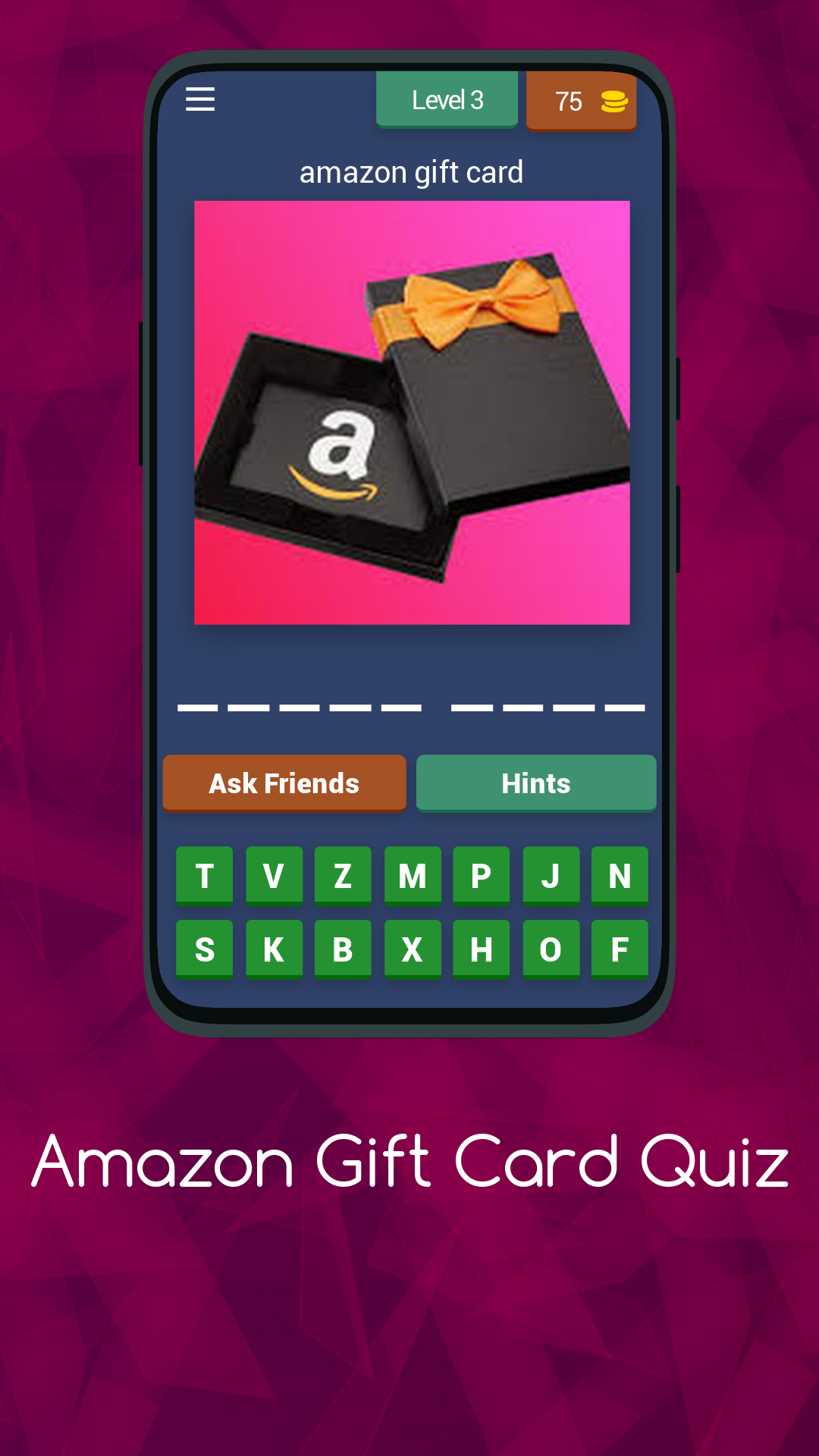 Amazon Gift Card Quiz Trivia android iOSTapTap