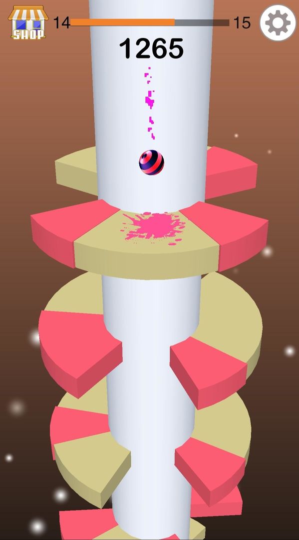 Screenshot of Jump Ball- Bounce On Tower Tile