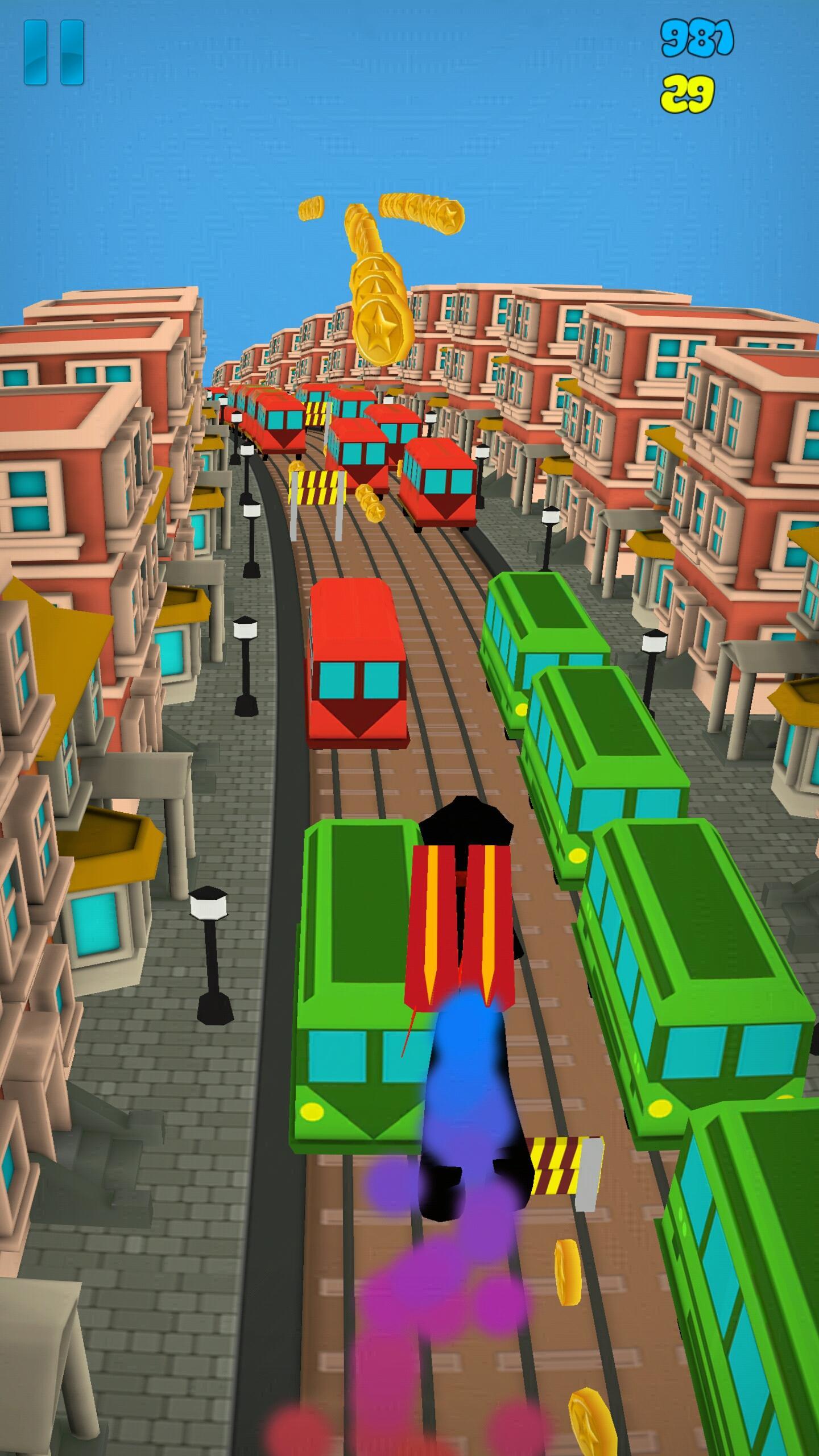 Screenshot of Stickman Subway Runner - City Surf