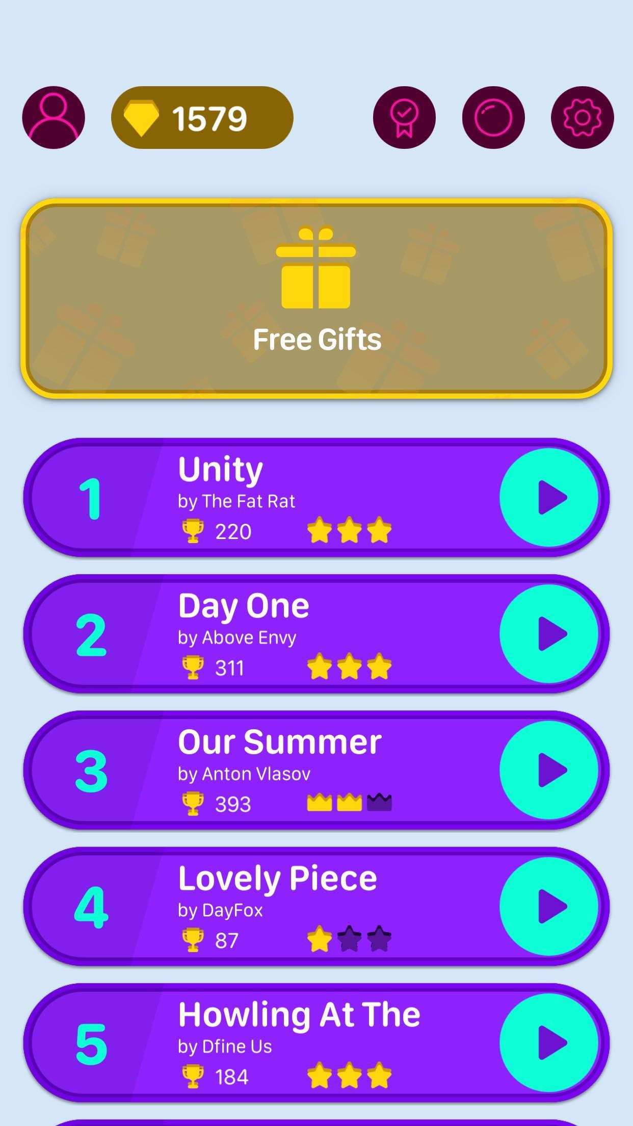 Screenshot of Beat Bouncing - Free Rhythm Music Game