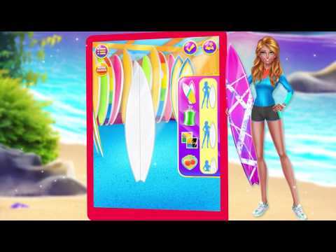 Screenshot of the video of Summer Girls Surfing SPA Salon