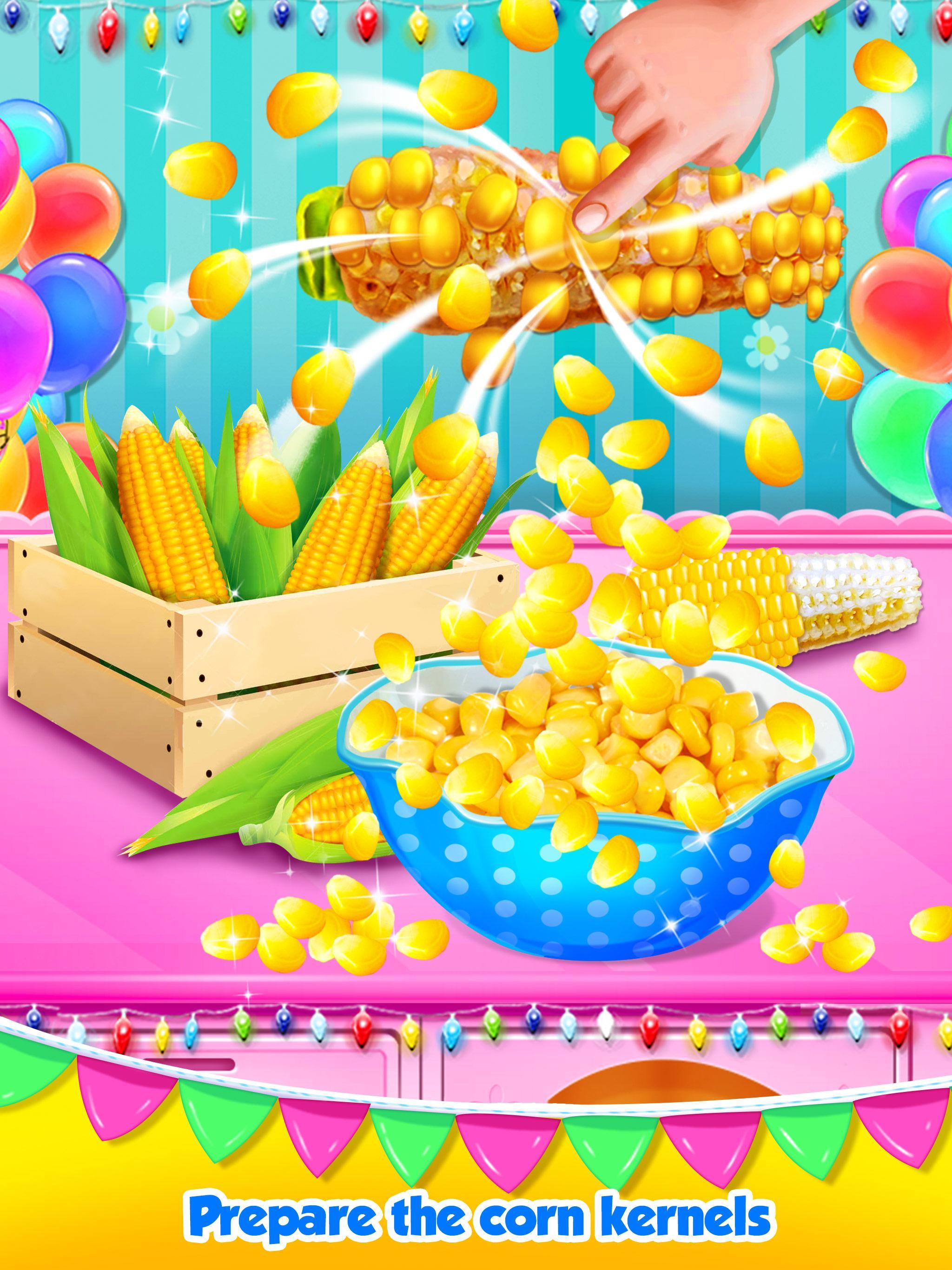 Unicorn Food - Rainbow Popcorn Party ゲームのスクリーンショット