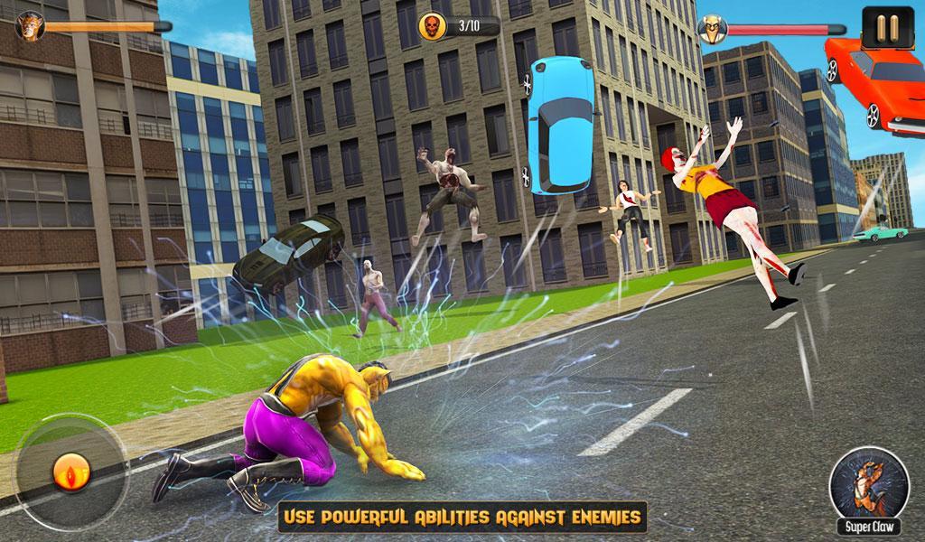 Superhero CatMan : City Crime Battleground Game Screenshot