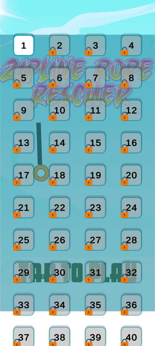 Zipline Rope Rescuer Game Screenshot