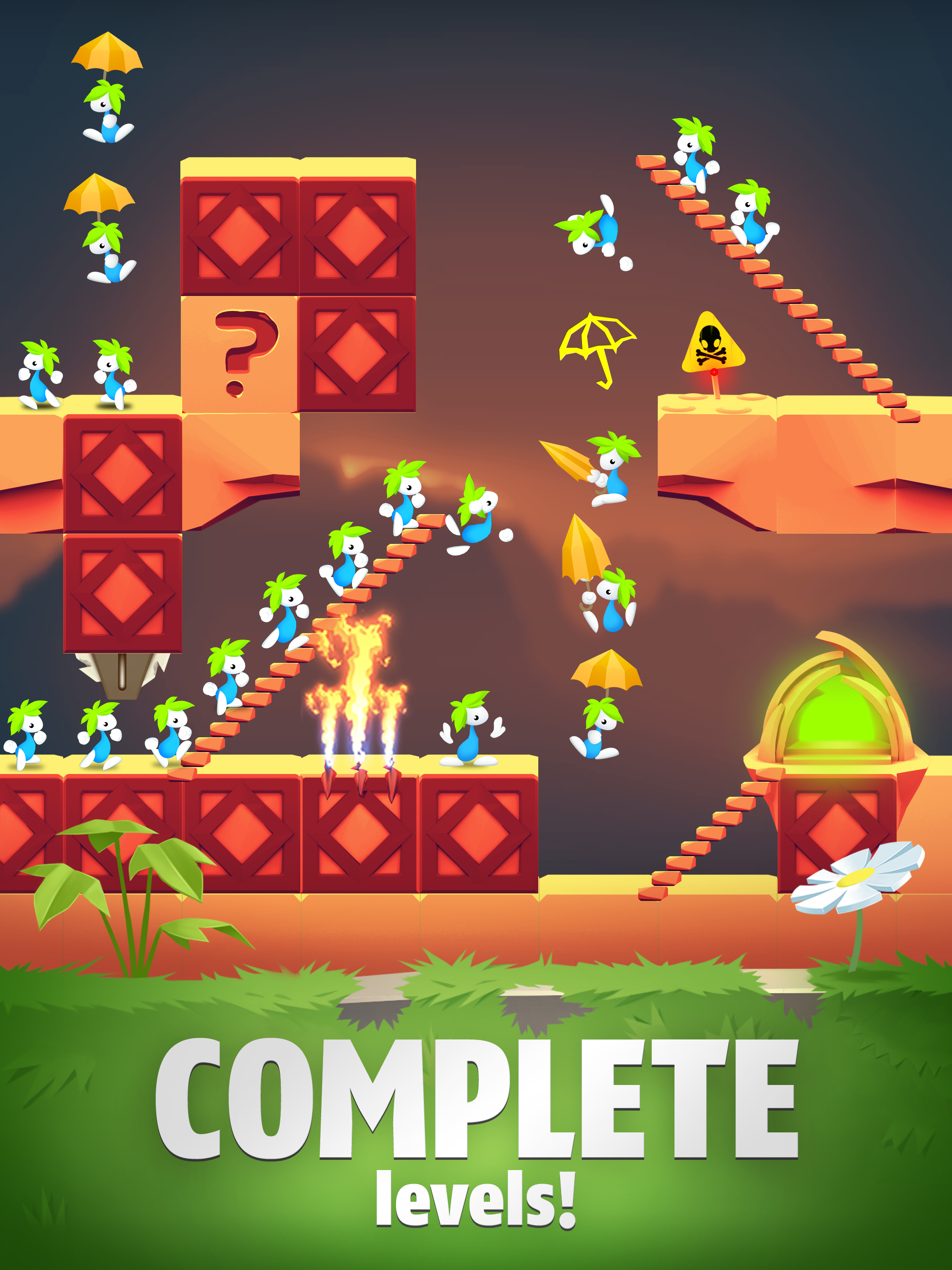 Lemmings: Puzzle Survival Game Screenshot
