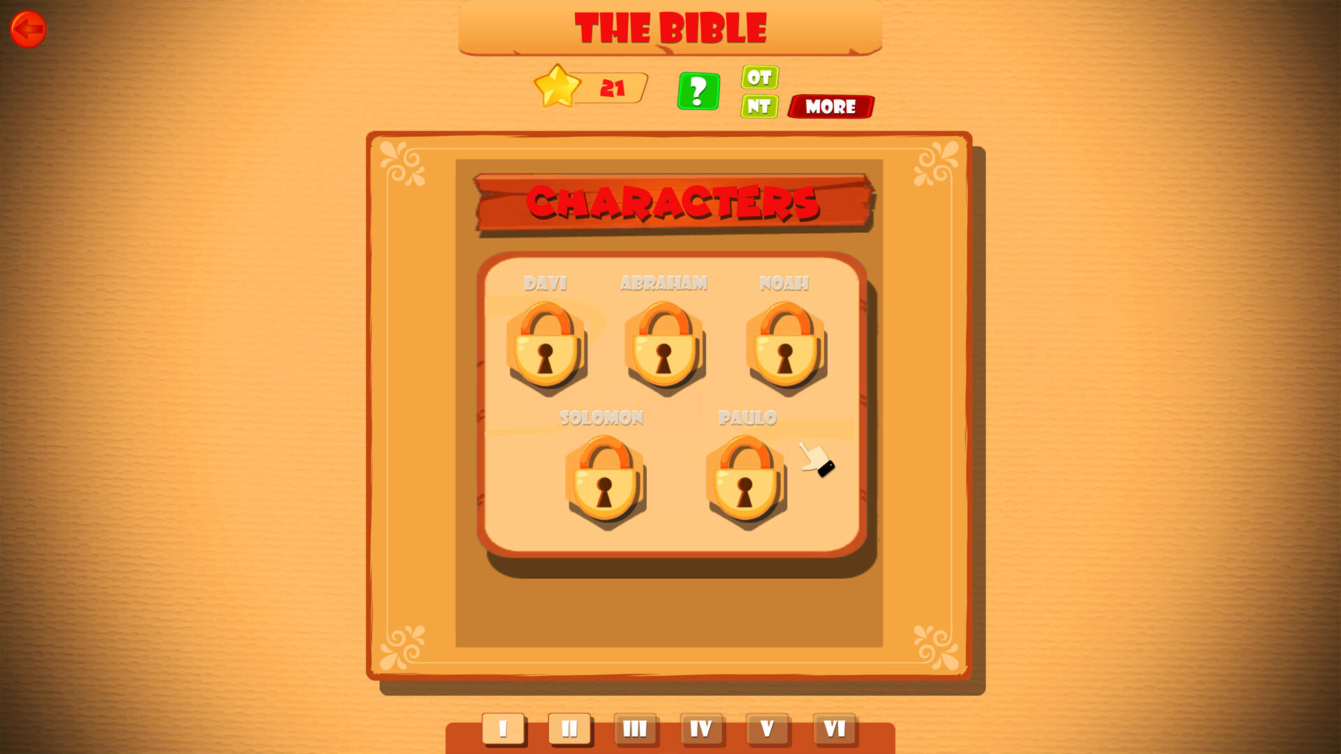 Screenshot of Bible Trivia
