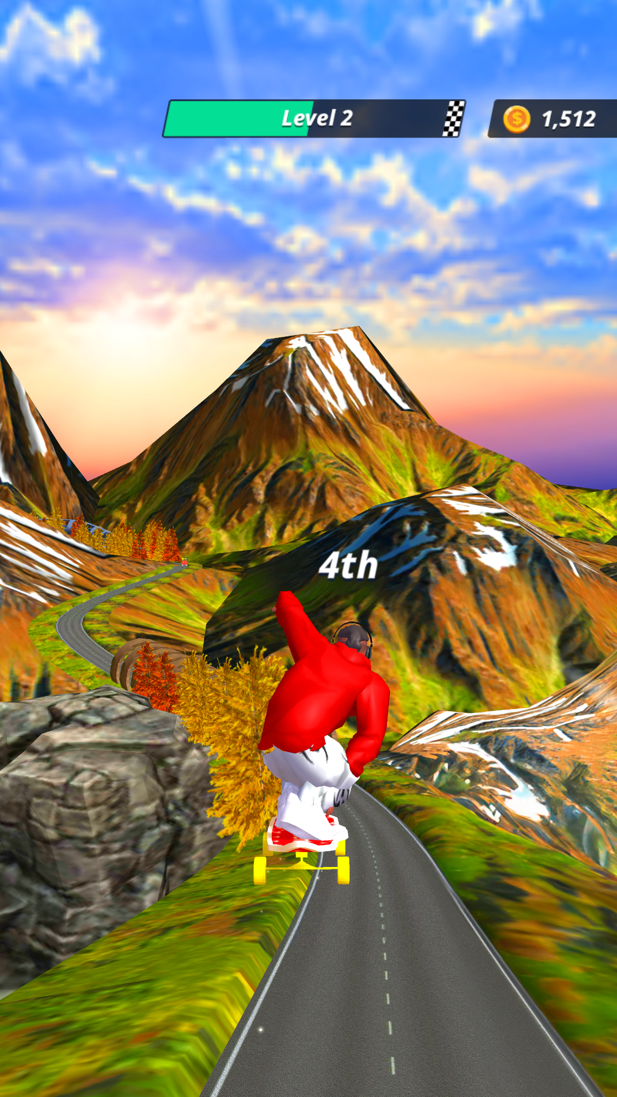 Downhill Racer Game Screenshot