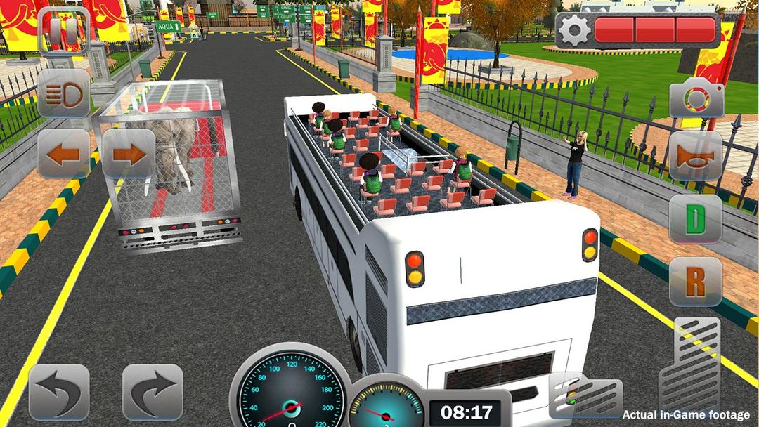 Screenshot of School Bus: Zoo Driving