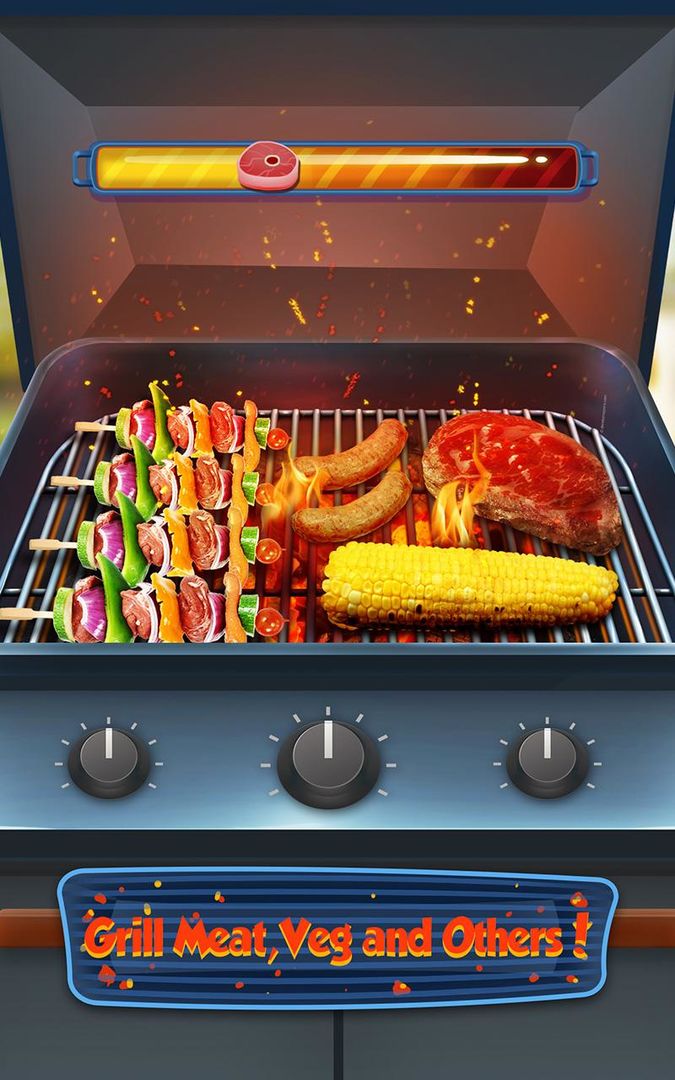 BBQ Kitchen Grill Cooking Game ภาพหน้าจอเกม