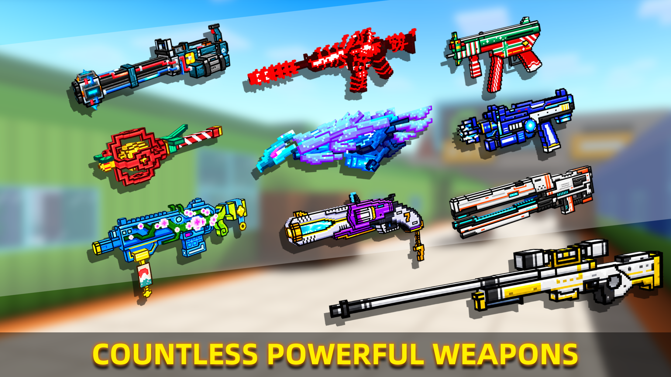 Cops N Robbers:Pixel Craft Gun Game Screenshot