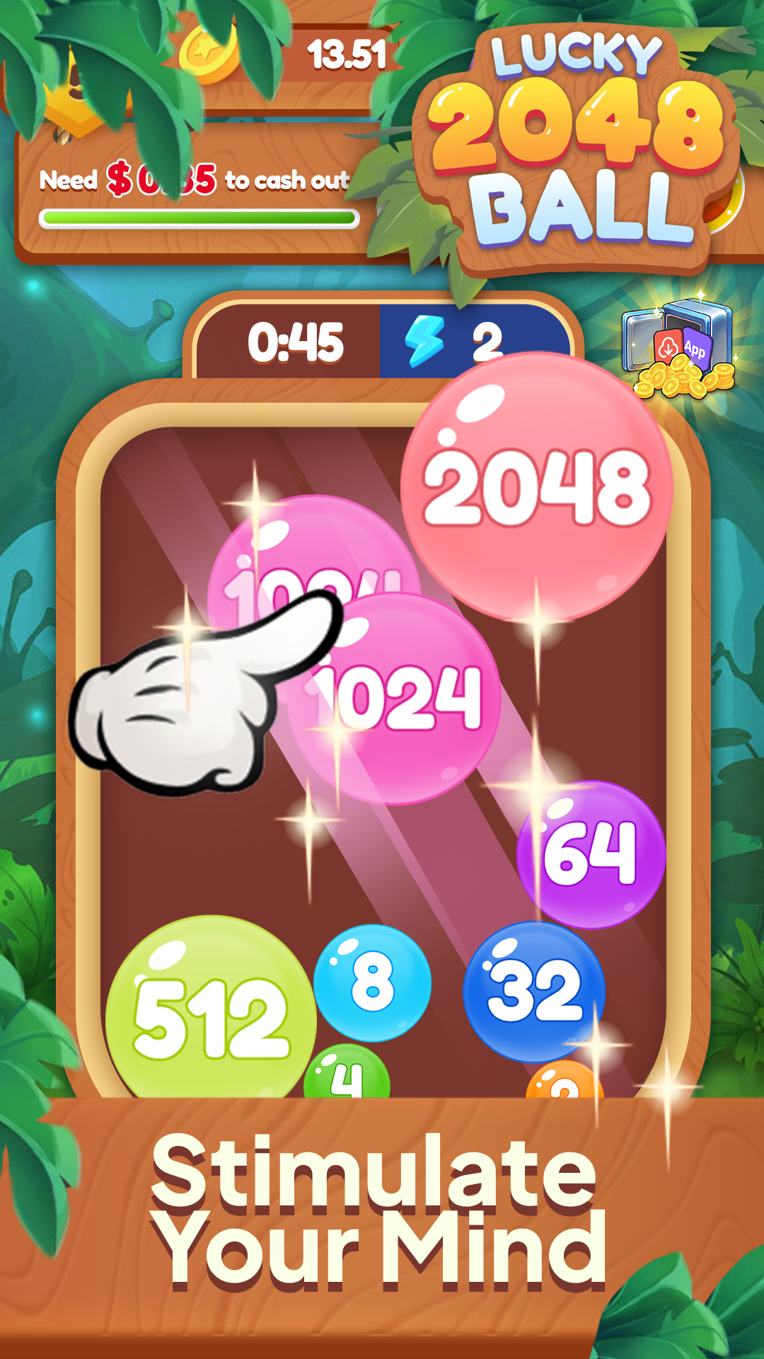 Screenshot of Lucky 2048 Ball