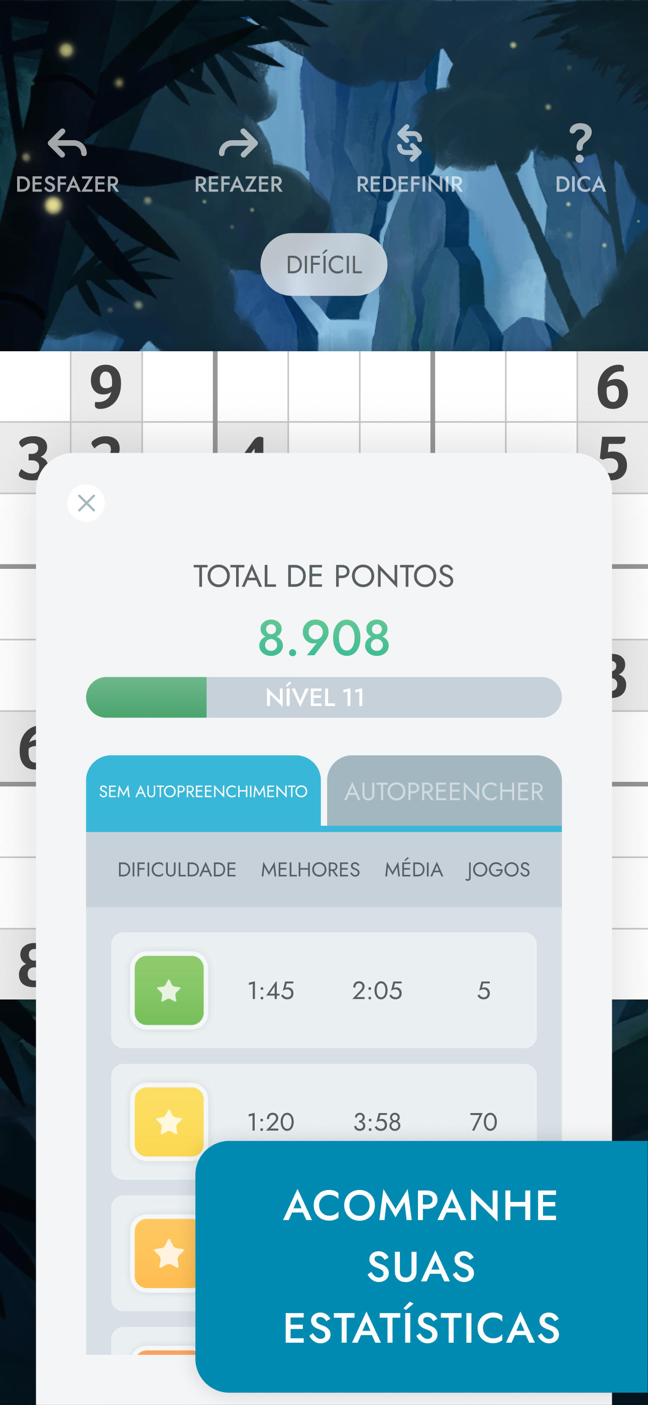 Captura de Tela do Jogo Sudoku