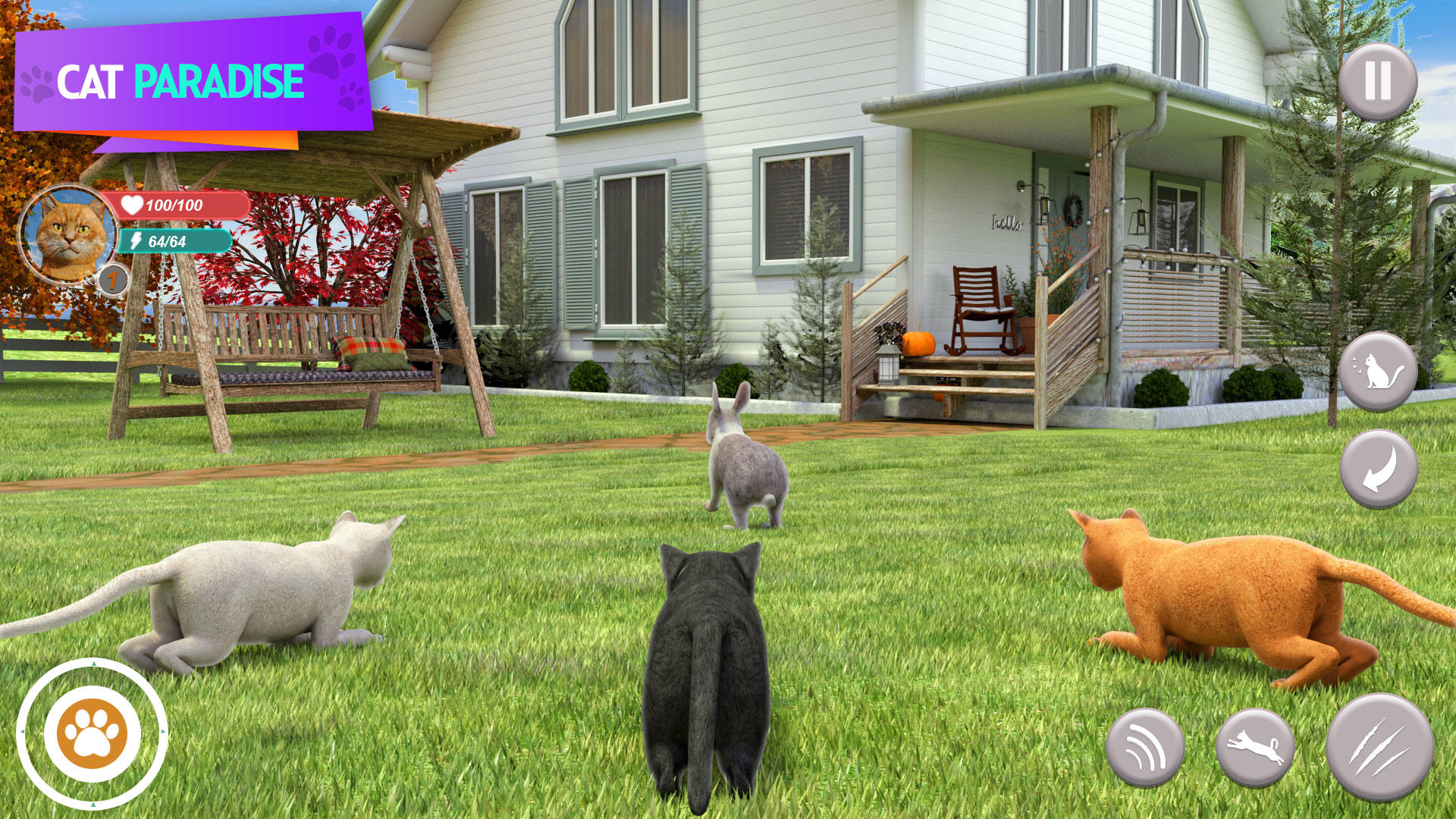 Котенок Кошка Симулятор 3D Игры Мобильная Версия Андроид IOS Апк.
