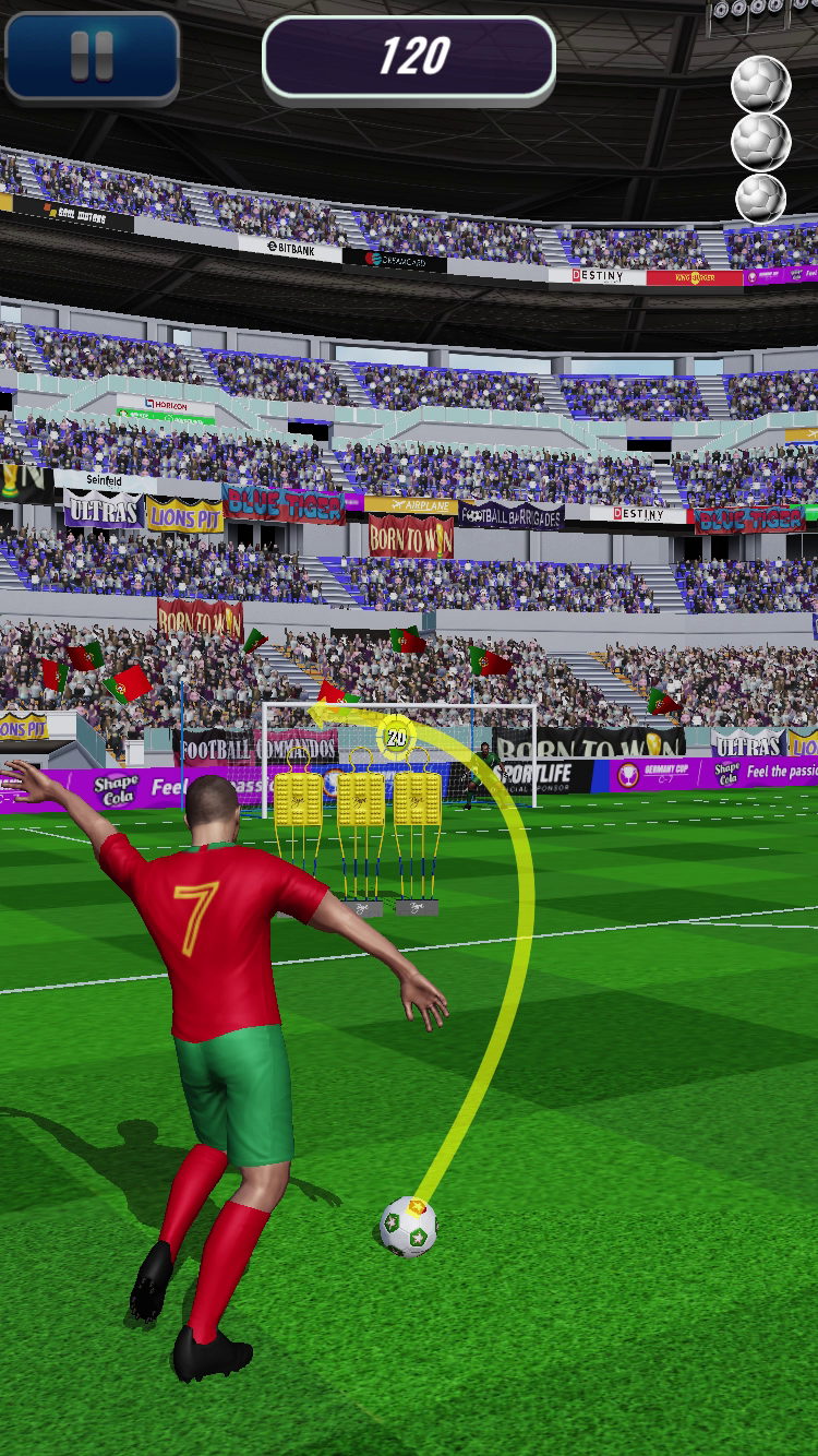 Euro Penalty Flick Soccer ภาพหน้าจอเกม