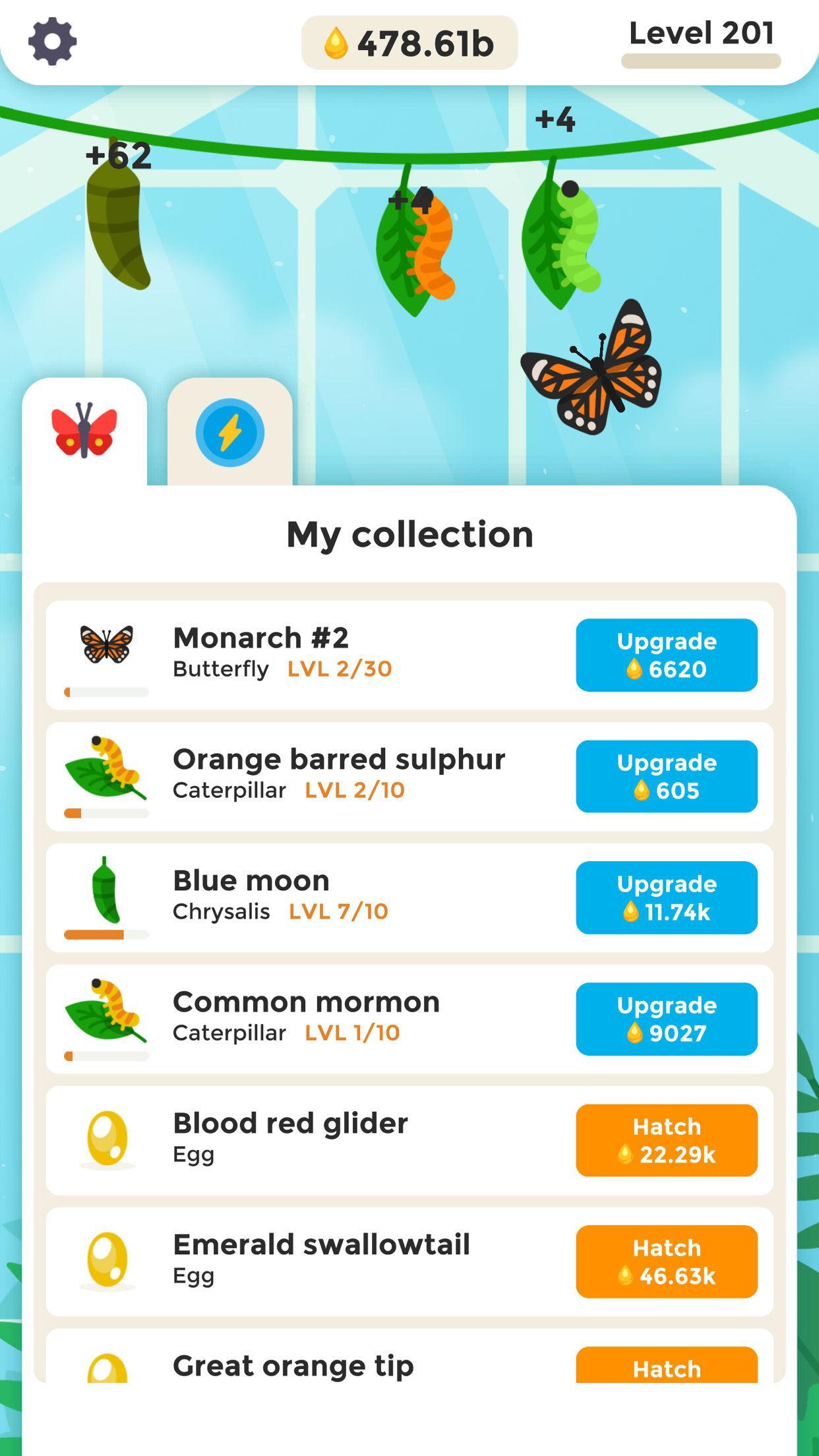 Butterfly Idle Game Screenshot