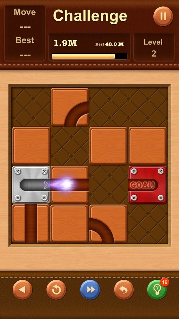 Unblock Ball: Slide Puzzle screenshot game
