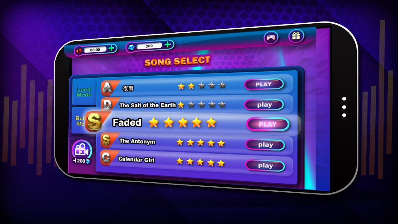 Captura de Tela do Jogo 音楽リズムマスターズ