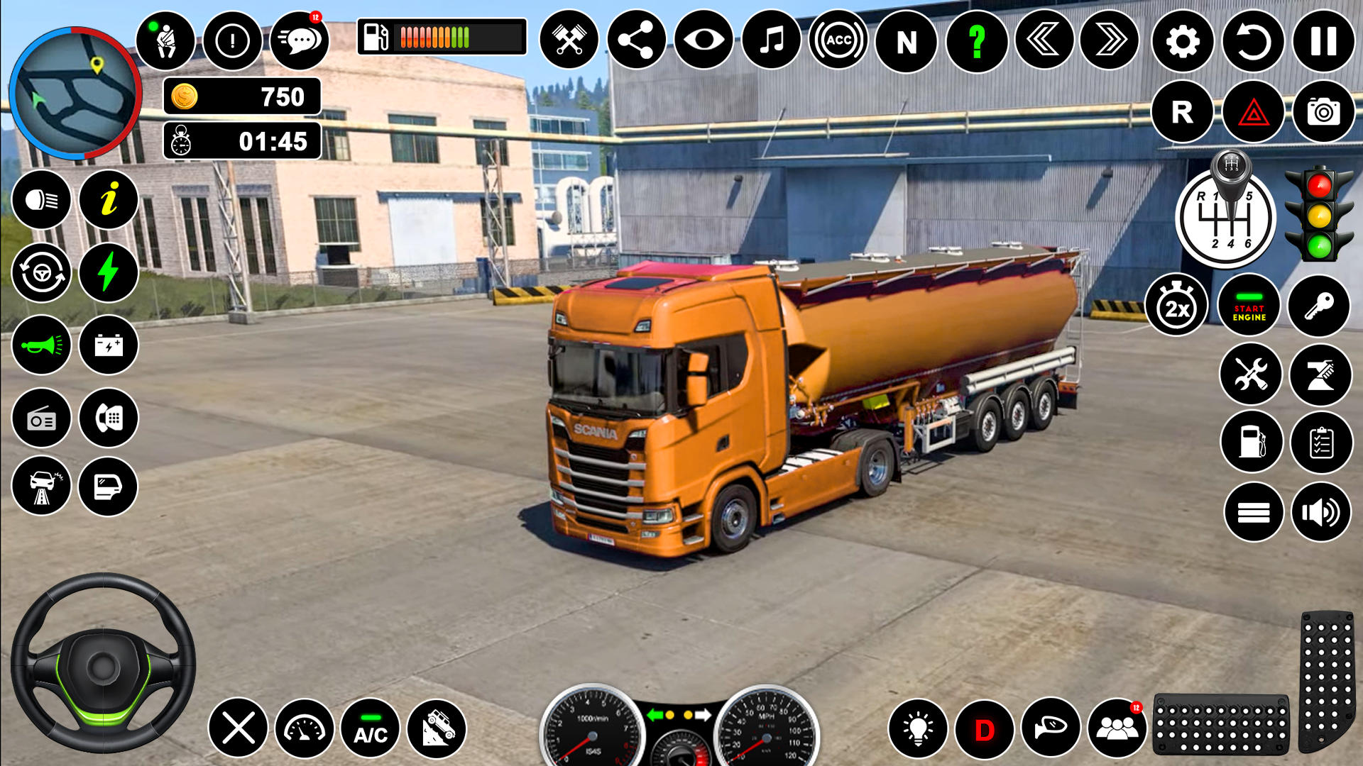 Captura de Tela do Jogo euro carga caminhão driving 3d