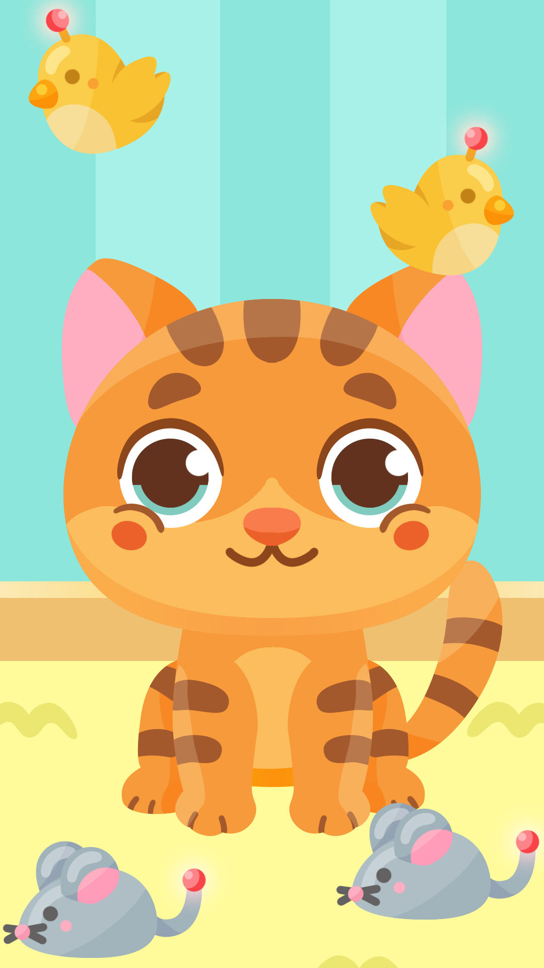Screenshot 1 of Game kucing lucu untuk anak-anak dari 3 hingga 6 tahun 1.0