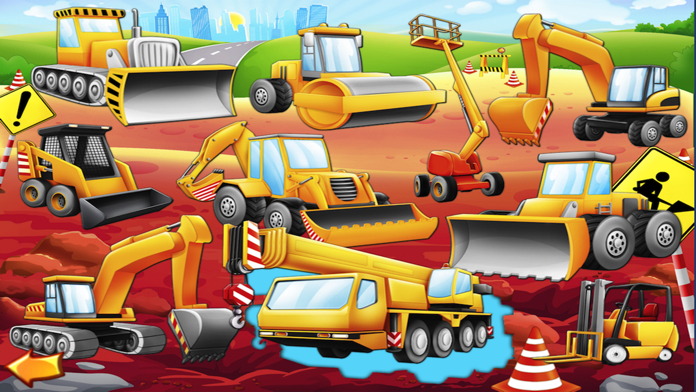 Скриншот игры Trucks and Things That Go Puzzle Game