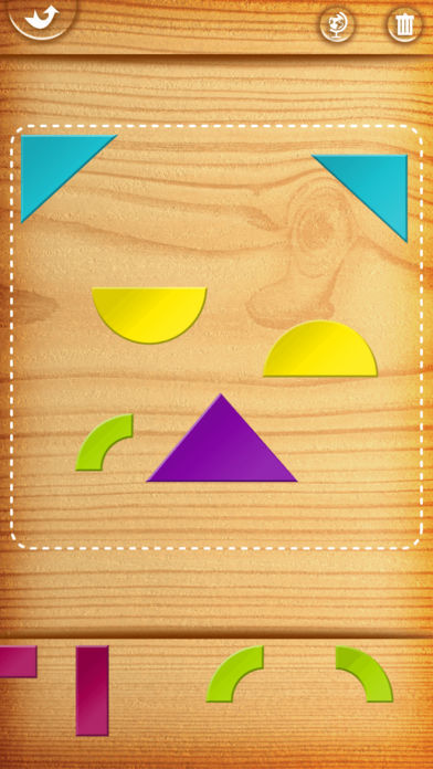Screenshot of My First Tangrams - A Wood Tangram Puzzle Game for Kids