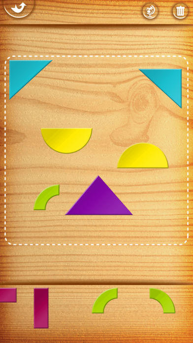 My First Tangrams - A Wood Tangram Puzzle Game for Kids 게임 스크린샷