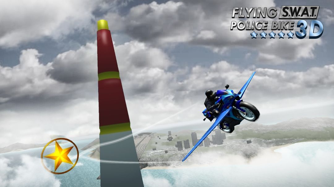 Flying SWAT Police Bike 3D ภาพหน้าจอเกม