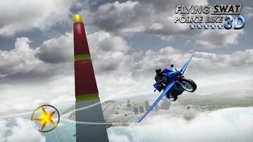 Flying SWAT Police Bike 3D Game Screenshot