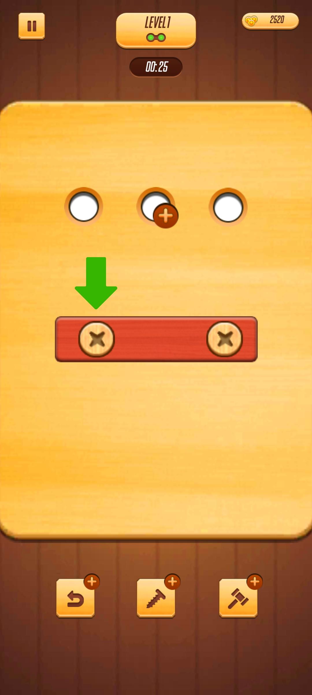 Wood & Nuts -Screw Puzzle Game Game Screenshot