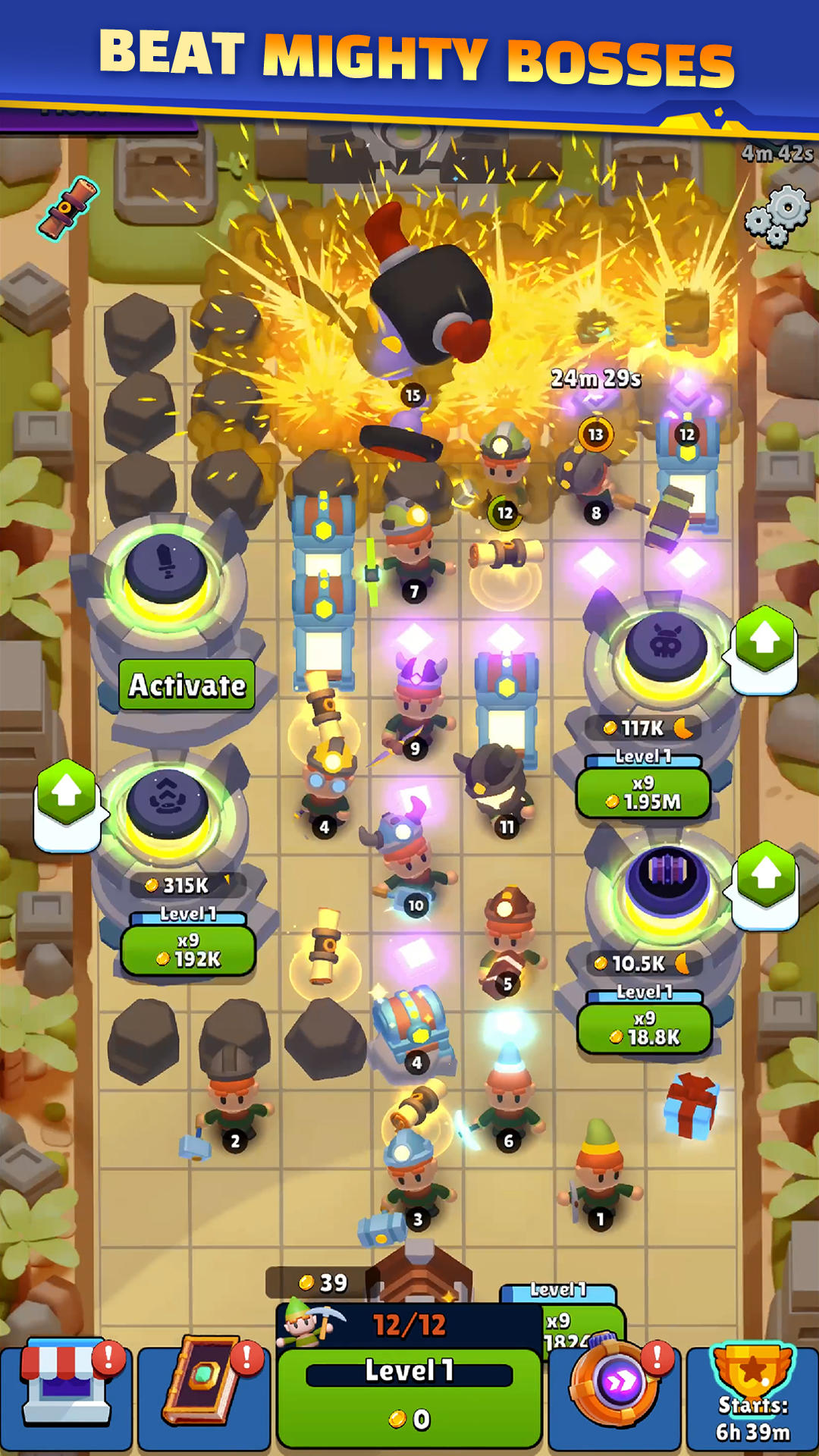 Gold and Heroes - Idle Dig Game Screenshot