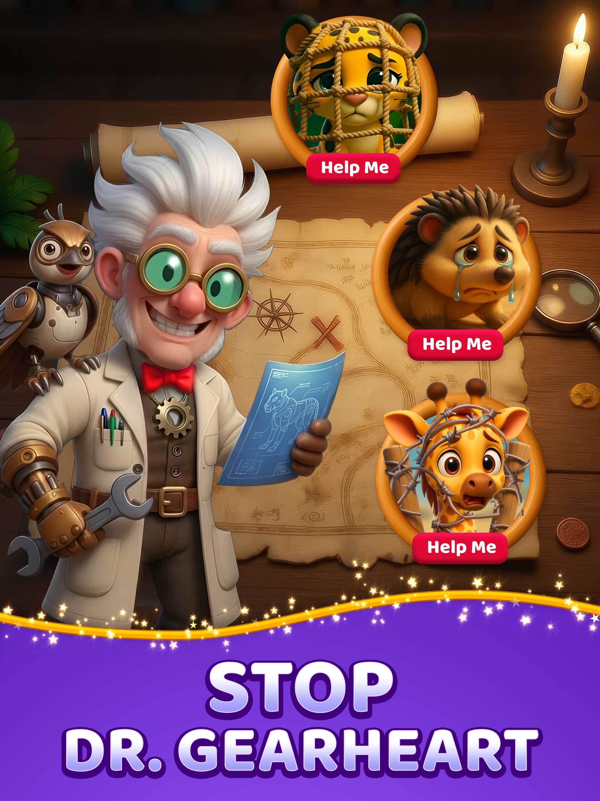 Animal Crush: Match‑3 Rescue Game Screenshot