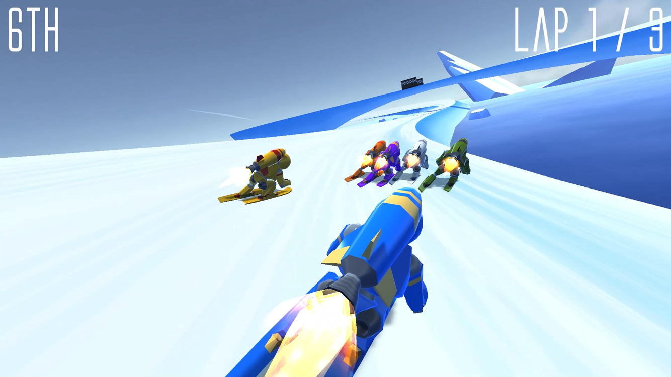 Screenshot of Rocket Ski Racing
