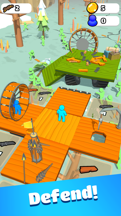 Screenshot of Zombie Raft