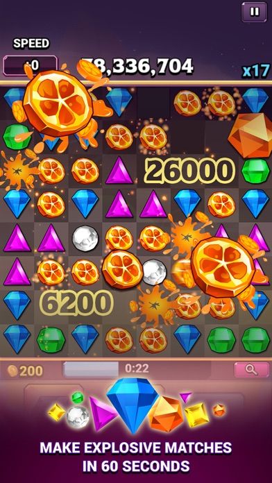 Screenshot of Bejeweled Blitz